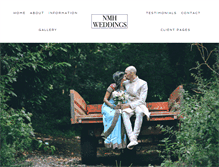 Tablet Screenshot of nmhweddings.com